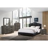 Full Size Upholstered Platform Bed with Headboard for Bedroom - 4 of 4