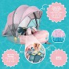 Mambobaby Sunny Navigator Baby Pool Float with Canopy Novelty Float - Mint Cupcake Green - 3 of 4