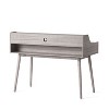 Study Table For Students Wooden Writing Desk With Drawers Modern Home Office Desk-The Pop Home - 3 of 4