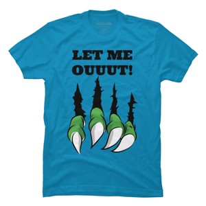 Men's Design By Humans Let the monster out halloween By ArtStyleAlice T-Shirt - 1 of 3