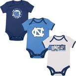 NCAA North Carolina Tar Heels Infant Boys' 3pk Bodysuit