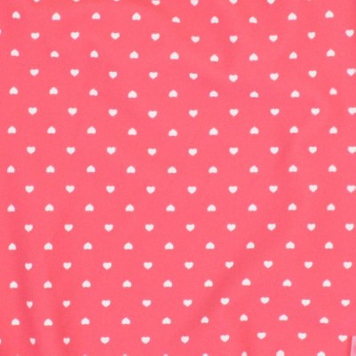 hot pink heart polka