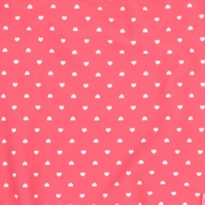 hot pink heart polka