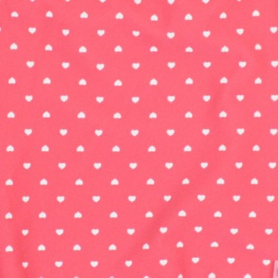 hot pink heart polka