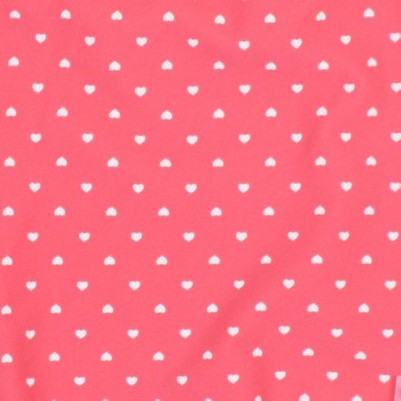 hot pink heart polka