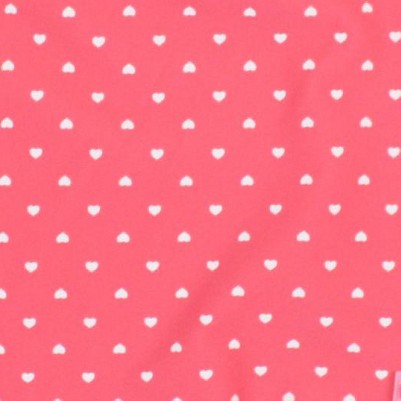 hot pink heart polka