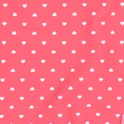 hot pink heart polka