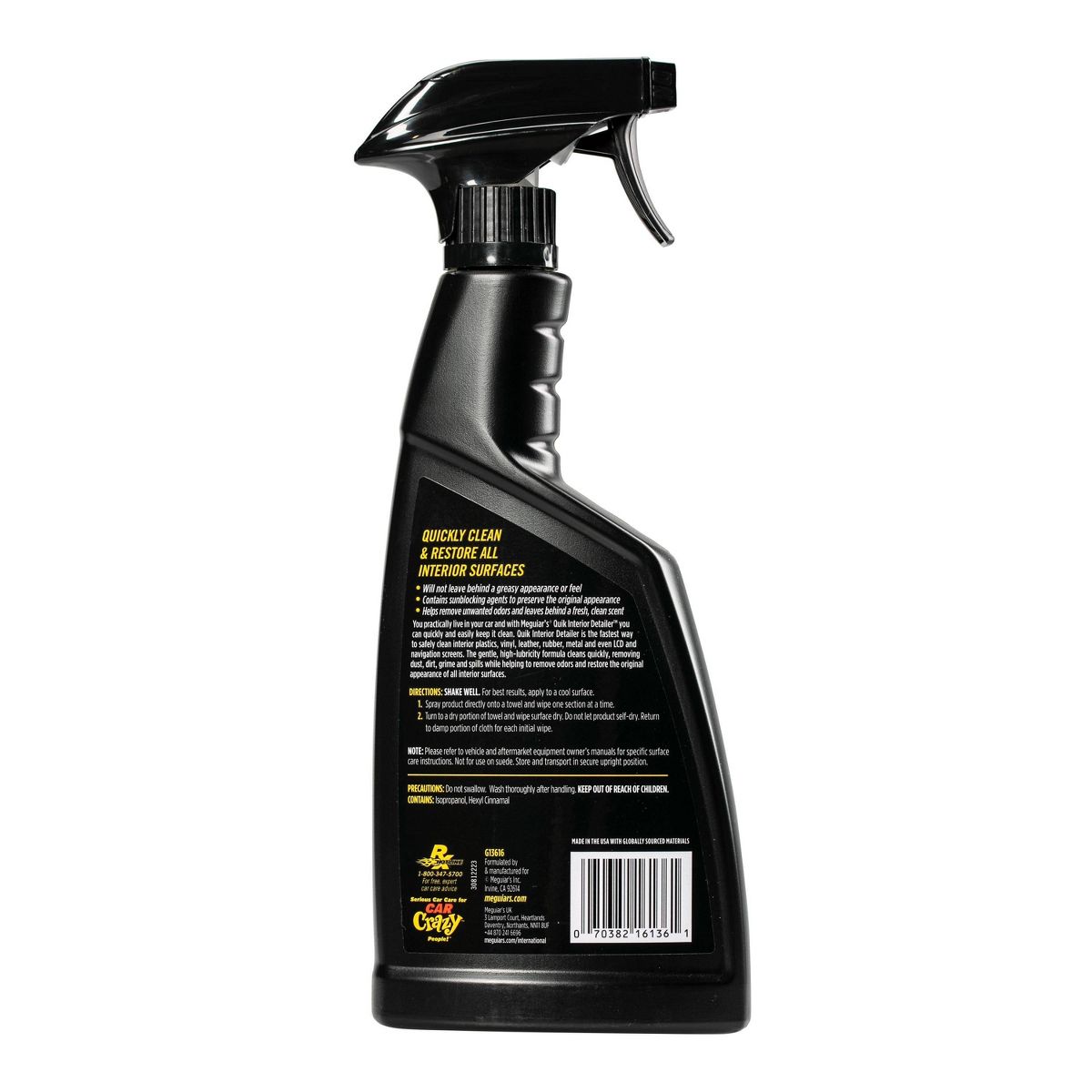Meguiars Automotive Interior Cleaner Meguiars: Liquid Car Interior Detailer, Cleans & Shines, Restores Plastic & Vinyl - thumbnail 6
