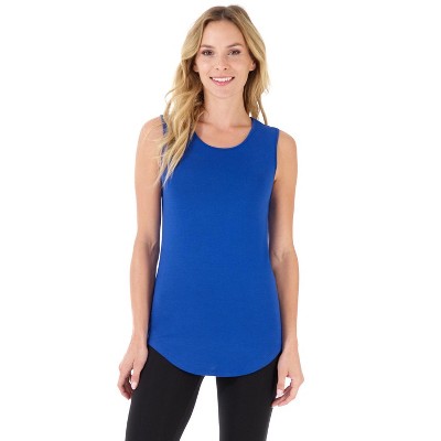 Rekucci Women's Soft Jersey Knit Sleeveless Tank Top – Casual & Versatile Everyday Wear