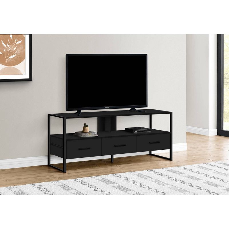 Open Shelf TV Stand for TVs up to 48" - EveryRoom, 3 of 6