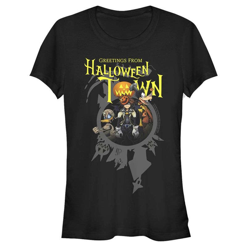 Juniors Womens Kingdom Hearts 1 Costume Party T-Shirt, 1 of 5