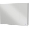 kleankin LED Lighted Medicine Cabinet, Bathroom Mirror Cabinet with Adjustable Shelves, High Gloss, White - 4 of 4