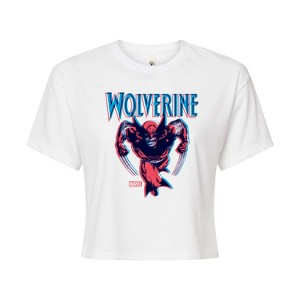 Women's - Marvel - Wolverine 3D Comic Style Cropped Graphic T-Shirt - 1 of 4