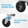 Convertible Hand Truck Dolly Platform Cart, Heavy Duty Industrial Collapsible Cart - 4 of 4