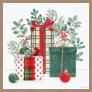 Amanti Art 22"x22" Classic Christmas II by Beth Grove Framed Canvas Wall Art Print - 1 of 4