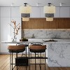 River of Goods Mylo 18" Cream and Gray Fringe Pendant Light - image 4 of 4