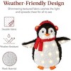 JIONJOY 2-Piece Lighted Penguin Family – 3ft Tall Pop-Up Outdoor Christmas Decoration, Soft Plush Fabric, Weather-Resistant (Parent & Chick Design) - 3 of 4