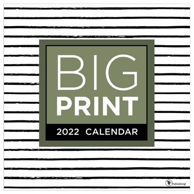 2022 Wall Calendar Big Print - The Time Factory