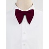 Allegra K Men's Pre-tied Solid Color Formal Party Prom Velvet Bow Ties One Size - 2 of 4