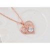 Anna-Kaci Zircon Crystal Rhinestone Jewelry Heart Pendant Necklace Perfect for Wife on Wedding Anniversary, Valentine's, or Mother's Day - 3 of 4
