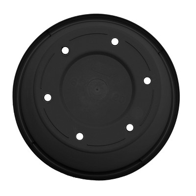 Terra Tapered 24" Black Polypropylene Indoor & Outdoor Planter