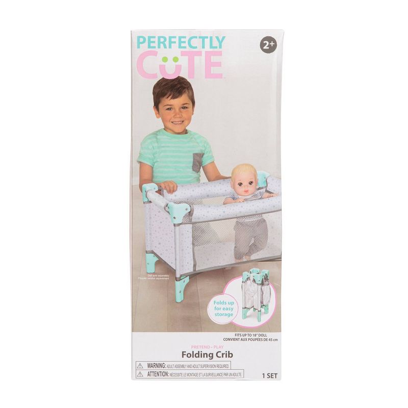 Perfectly Cute Baby Doll Crib Mint Colored, 3 of 6
