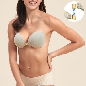 Niidor Sticky Strapless Bra for Women Invisible Adhesive Push up Silicone Bra 2025 Upgraded Magnetic Clasp Sticky Bras  for Backless Dress - 1 of 4