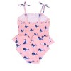 RuffleButts Girls UPF50+ Peplum Smocked Bodice One Piece - 2 of 4