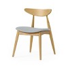Set of 2 Retro Wood Dining Chairs with Ergonomic Back and Plush Cushions, Armless Accent Chairs for Dining Room or Living Room-Panipeachy - 3 of 4