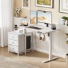 WOWLIVE 47-55'' Electric Standing Desk with 3 Drawers, Height Adjustable Gaming Desk with Cup Holder, Storage Computer Desk for Home Office - 3 of 4