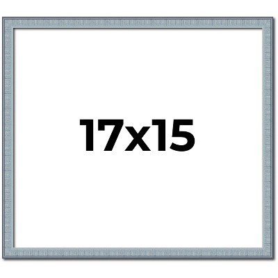 PosterPalooza | Textured Blue Picture Frame - UV Acrylic, Backing Board, Hanging Hardware Included