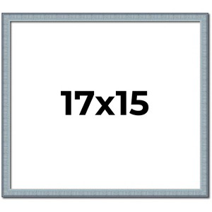 PosterPalooza | Textured Blue Picture Frame - UV Acrylic, Backing Board, Hanging Hardware Included - 1 of 4