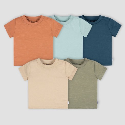 Honest Baby 5-Pack Organic Cotton Short Sleeve T-Shirt