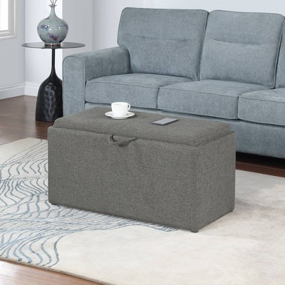 Designs4Comfort Sheridan Storage Bench with 2 Side Ottoman - Breighton Home