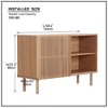 GDFStudio Margaret Modern 48.4" Wood Sideboard with Sliding Door - 3 of 4