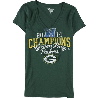 G-III Sports Womens Green Bay Packers Graphic T-Shirt, Green, Small