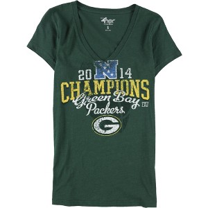 G-III Sports Womens Green Bay Packers Graphic T-Shirt, Green, Small - 1 of 2