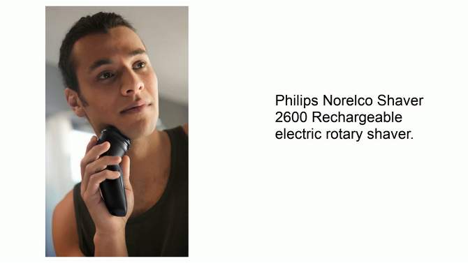 Philips Norelco Wet &#38; Dry Men&#39;s Rechargeable Electric Shaver 2600 - X3052/91, 2 of 15, play video