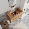 SEVOBAL Bathroom Storage Cabinets Wall Mounted Vanity With Soft Close Drawer And Adjustable Shelves for Modern Homes, Beige, 35.19"*17.94"*18.88" - 4 of 4