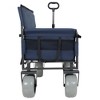 Grungis 3-in-1 Folding Wagon Cart,Shopping Cart with Bench Seat,Utility Cart for Camping,Shopping - 4 of 4