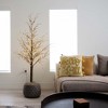Nearly Natural 5-ft Pre-Lit Artificial Trig Tree with 360 Warm White LED Lights - 4 of 4