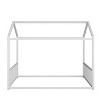 Polibi Montessori Metal House Floor Bed Frame with Vertical Guardrails - 3 of 4
