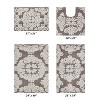 Medallion Collection 4 Piece 100% Cotton Tufted Bathroom Rug Set  with Non-Slip Backing, Machine Washable, Tumble Dry Bath Mat - 2 of 4