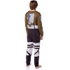 Seven Times Six Attack on Titan Men's Eren Jaeger Scout Regiment Union Suit Costume Multicolored - image 4 of 4