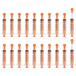 Unique Bargains Feeding Syringes with Cap Syringes for Liquid Pet Feeding Measuring Tool 20 Pcs - 1 of 4