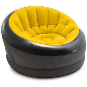 Intex Empire Inflatable Chair Yellow 44" X 43" X 27" - 1 of 3