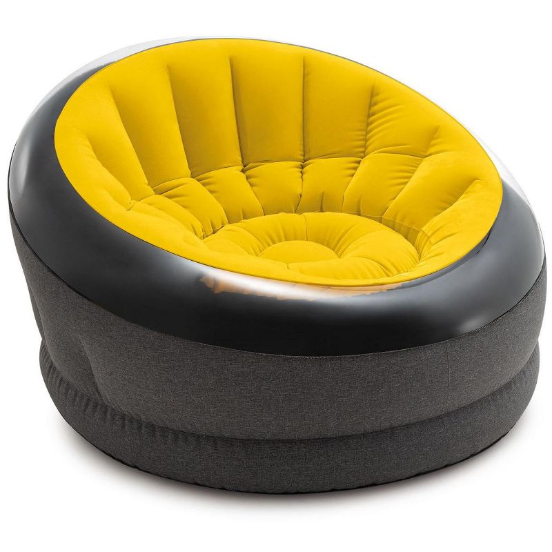 Intex Empire Inflatable Chair Yellow 44" X 43" X 27", 1 of 4