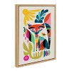 18" x 24" Sylvie Mid Century Modern Fox Framed Canvas by Rachel Lee Natural: Wall Display, Rachel Lee Art - Kate & Laurel All Things Decor - image 2 of 4