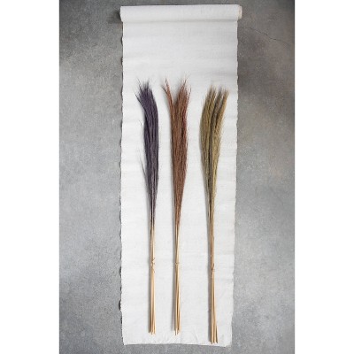 55" x 3" Dried Natural Feather Grass Bunch - 3R Studios