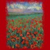 Junior's Design By Humans POPPIES By creese T-Shirt - 2 of 3